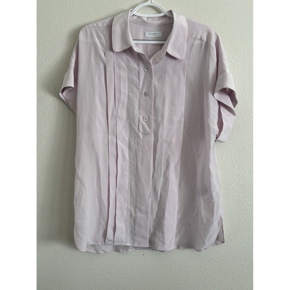 NWT Equipment Dariell 100% Silk‎ Blouse in Lavender Fog XL - Picture 1 of 10